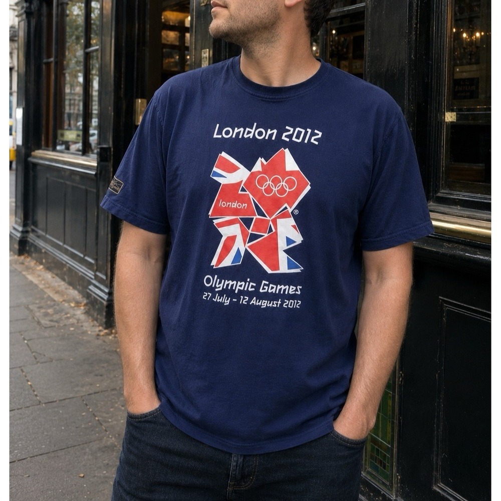 Adidas‎ London 2012 Olympics Wenlock T-Shirt XL Navy Official Games Tee